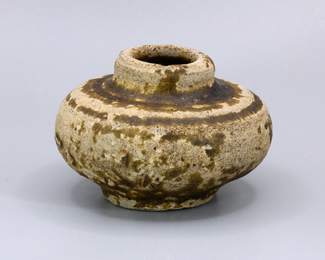Small Thai Antique Glazed Jar Late Sukhothai Period - Early Ayutthaya Period: Thousand Planet Auction House Treasure Auction Day, all major kinds of Mineral, you will find in today's auctions. Join us and add our auction into your calendar. Today auction including Artifacts, Mi
