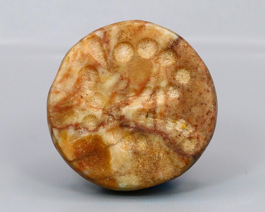 3100 - 2900 BC Jemdet Nasr Period Seal Stamping Bead 28x27mm: Thousand Planet Auction House Treasure Auction Day, all major kinds of Mineral, you will find in today's auctions. Join us and add our auction into your calendar. Today auction including Artifacts, Mi