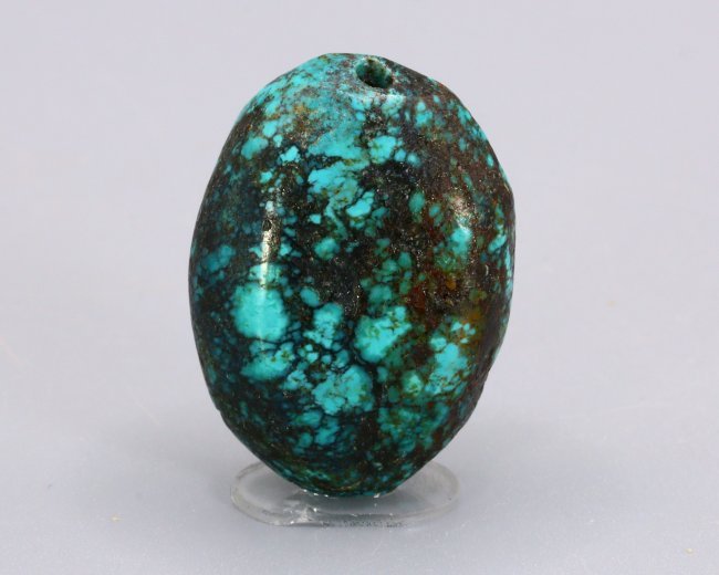 Rarest Lander Blue Spiderweb Antique Tibetan Turquoise Beads Old Himalayan Beads (1 of 6)