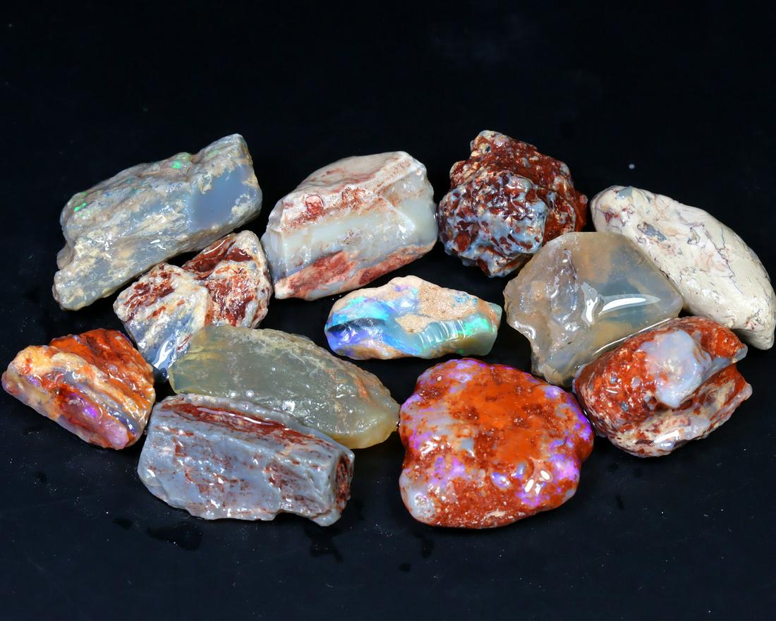 Rare Opal Fossil Lightning Ridge Fossilized Opal 101.35Ct 24x15x10mm (1 of 3)