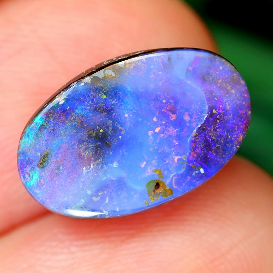 4.78Ct Winton Boulder Opal Polished - Australian Opal - Oval Cabochon: Thousand Planet Auction House Welcome to our auction house, today auction brought to you by Leharlequin Co., Ltd based in Bangkok, Thailand specialize in all kinds of opal and color gemstone both in m