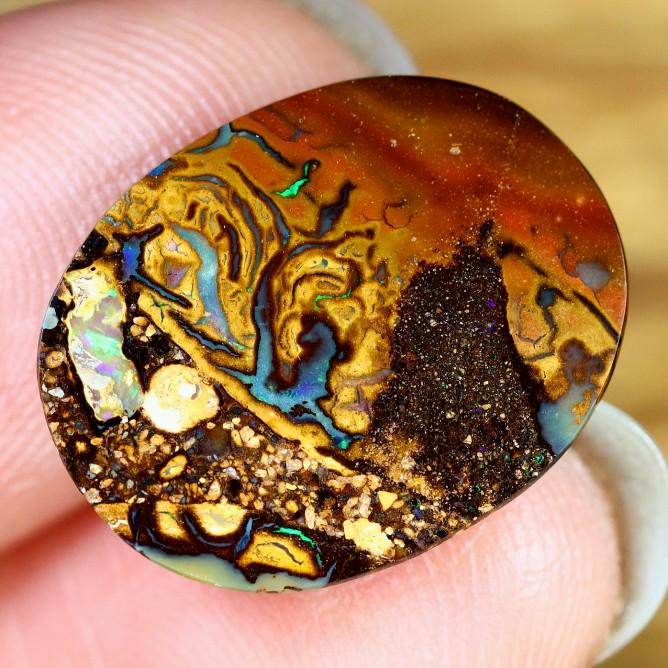 4.31Ct Koroit Boulder Opal Polished - Australian Opal - Oval Cabochon: Thousand Planet Auction House Welcome to our auction house, today auction brought to you by Leharlequin Co., Ltd based in Bangkok, Thailand specialize in all kinds of opal and color gemstone both in m