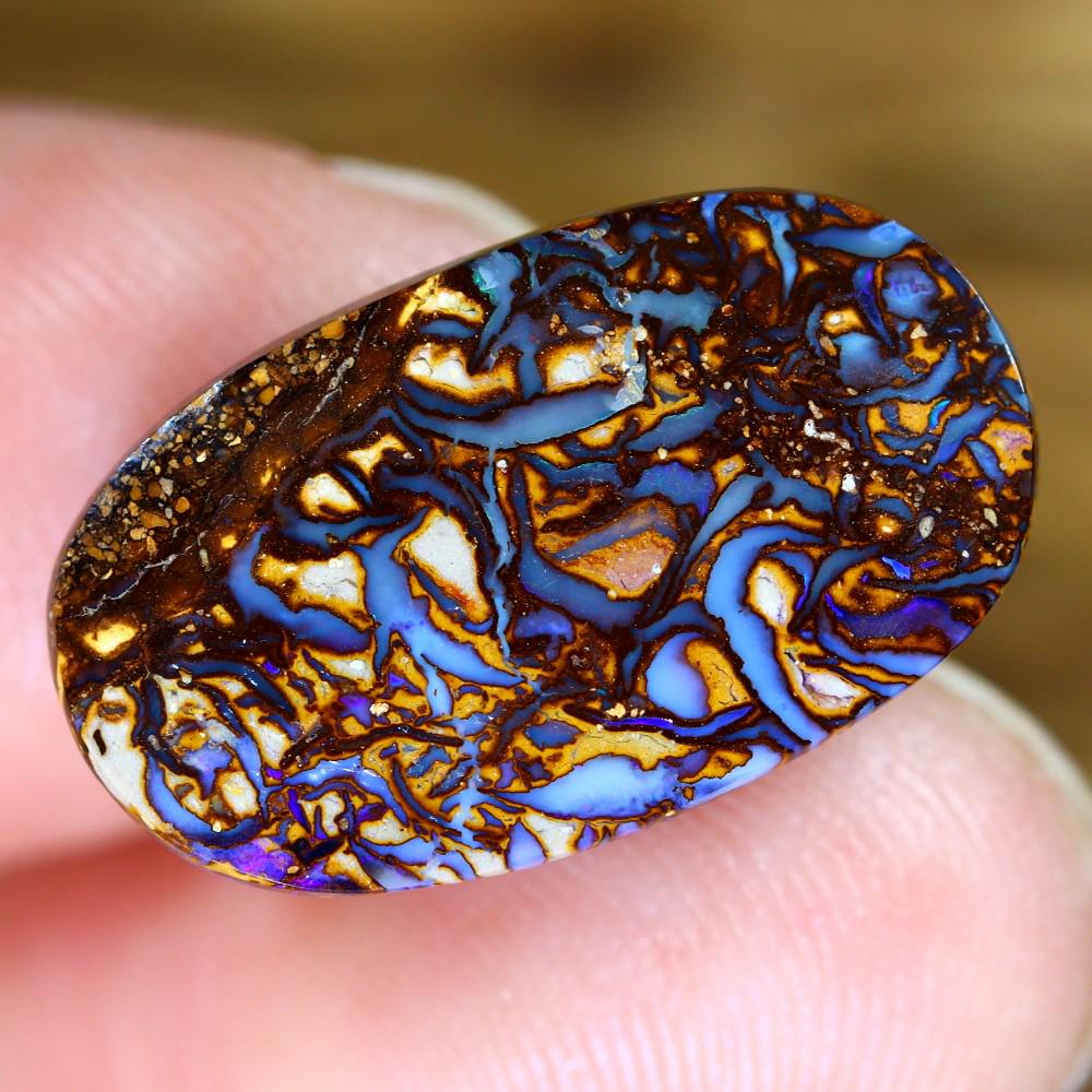 7.70Ct Koroit Boulder Opal Polished - Australian Opal - Oval Cabochon: Thousand Planet Auction House Welcome to our auction house, today auction brought to you by Leharlequin Co., Ltd based in Bangkok, Thailand specialize in all kinds of opal and color gemstone both in m
