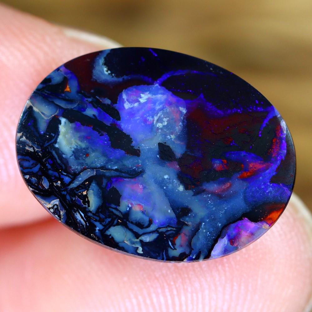 4.75Ct Koroit Boulder Opal Polished - Australian Opal - Oval Cabochon: Thousand Planet Auction House Welcome to our auction house, today auction brought to you by Leharlequin Co., Ltd based in Bangkok, Thailand specialize in all kinds of opal and color gemstone both in m