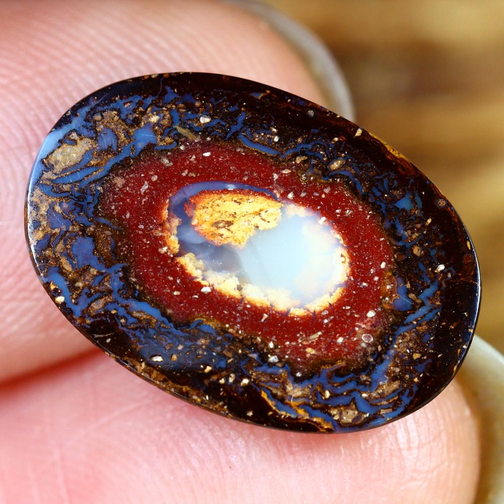 4.77Ct Koroit Boulder Opal Polished - Australian Opal - Oval Cabochon: Thousand Planet Auction House Welcome to our auction house, today auction brought to you by Leharlequin Co., Ltd based in Bangkok, Thailand specialize in all kinds of opal and color gemstone both in m
