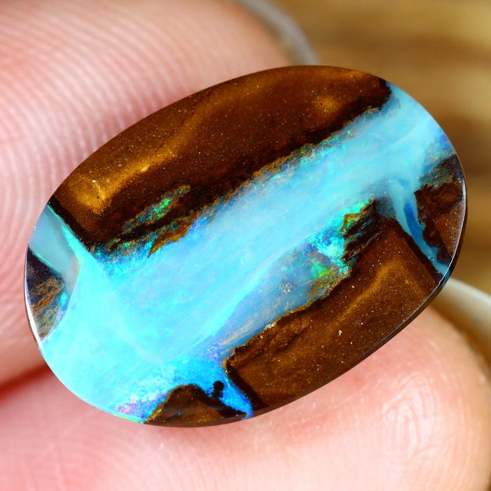 5.90Ct Winton Boulder Opal Polished - Australian Opal - Oval Cabochon: Thousand Planet Auction House Welcome to our auction house, today auction brought to you by Leharlequin Co., Ltd based in Bangkok, Thailand specialize in all kinds of opal and color gemstone both in m