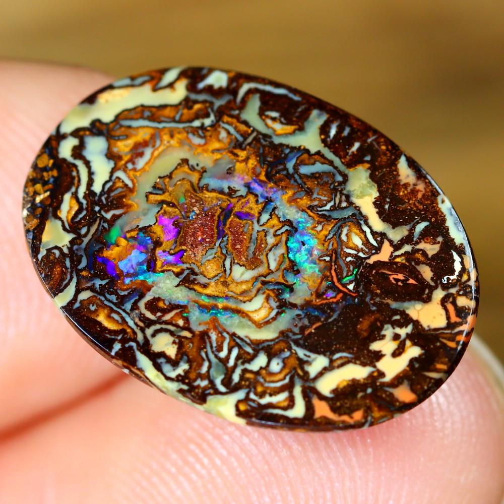5.80Ct Koroit Boulder Opal Polished - Australian Opal - Oval Cabochon: Thousand Planet Auction House Welcome to our auction house, today auction brought to you by Leharlequin Co., Ltd based in Bangkok, Thailand specialize in all kinds of opal and color gemstone both in m