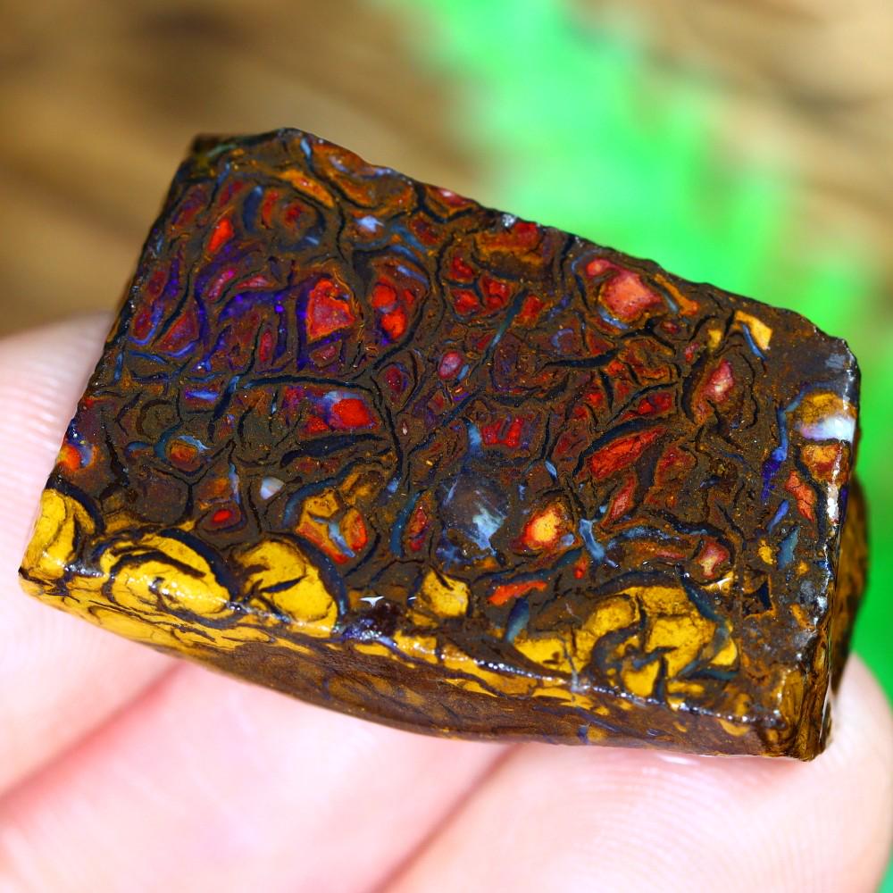 39.08Ct Koroit Boulder Opal Rough - Australian Opal - Freeform Rough: Thousand Planet Auction House Welcome to our auction house, today auction brought to you by Leharlequin Co., Ltd based in Bangkok, Thailand specialize in all kinds of opal and color gemstone both in m