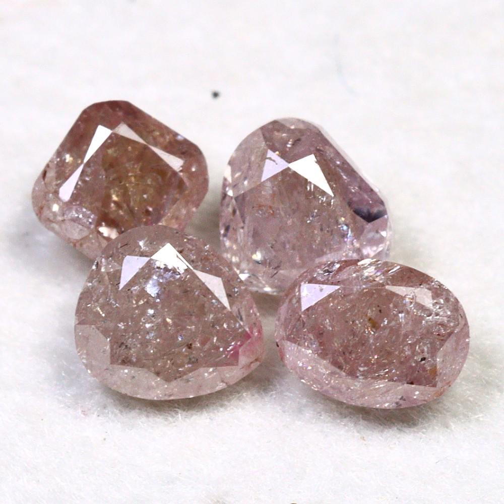 1.01Ct Argyle Pink Diamond Lot - Australian Diamond - Mixed Shape Lot (1 of 2)