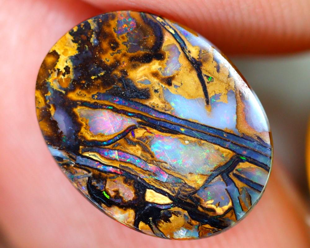 4.64Ct Wood Fossils Boulder Opal Polished - Australian Opal - Oval Cabochon: Thousand Planet Auction House Welcome to our auction house, today auction brought to you by Leharlequin Co., Ltd based in Bangkok, Thailand specialize in all kinds of opal and color gemstone both in m