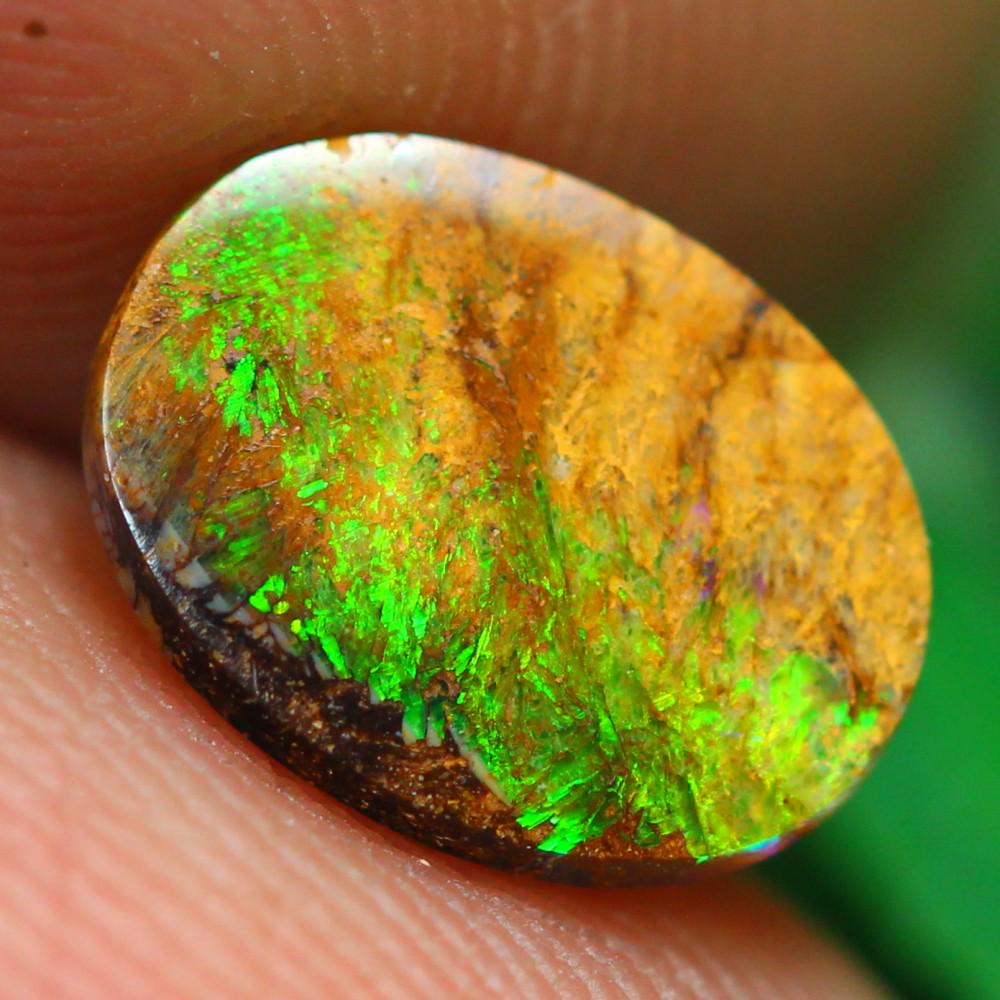 1.50Ct Vegetation Fossil Boulder Opal Polished - Australian Opal - Oval Cabochon: Thousand Planet Auction House Welcome to our auction house, today auction brought to you by Leharlequin Co., Ltd based in Bangkok, Thailand specialize in all kinds of opal and color gemstone both in m