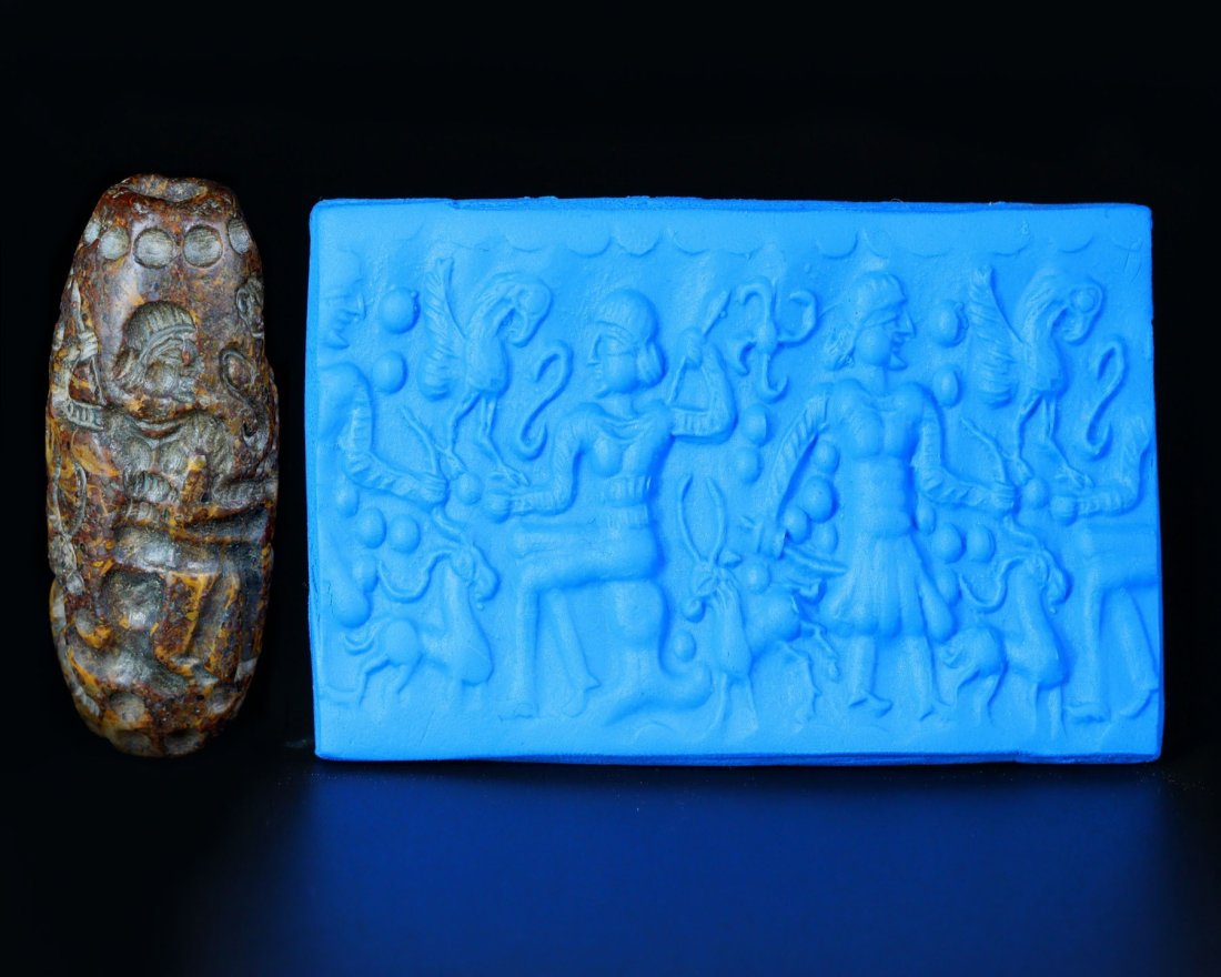 Middle Assyrian Western Asiatic Cylinder Seal and Modern Impression Collection (1 of 12)
