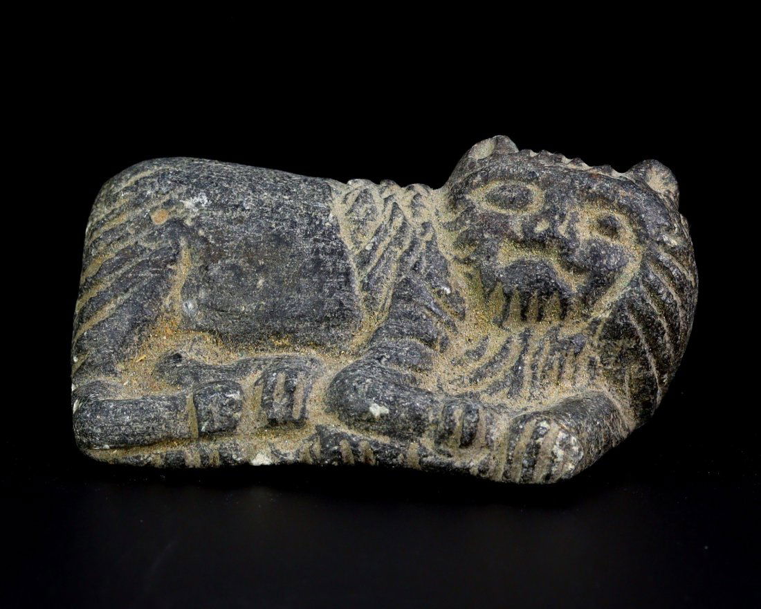 A Bactrian Stone Carving Sleeping Animal Figurine Statue (1 of 5)