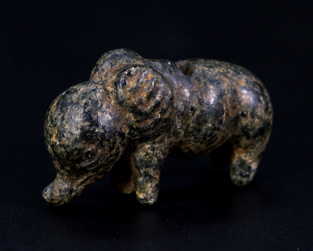 A Bactrian Stone Carving Elephant Figurine Statue (1 of 6)