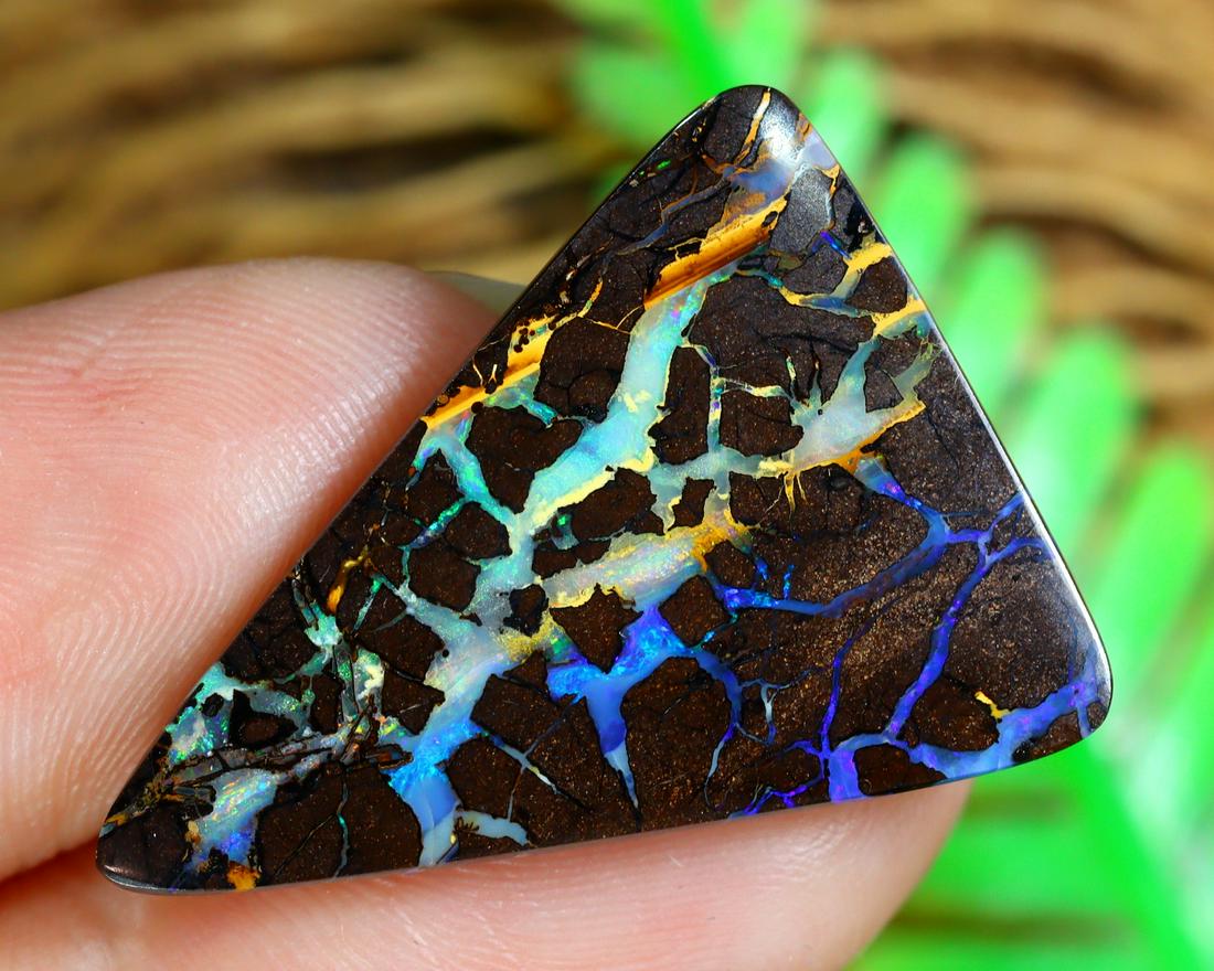 Australian Queensland Koroit Mine Loose Boulder Solid Opal Cabochon (1 of 4)