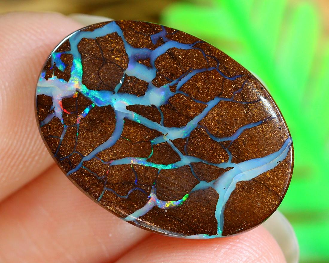 Australian Queensland Koroit Mine Loose Boulder Solid Opal Cabochon: Australian Queensland Koroit Mine Loose Boulder Solid Opal Cabochon Opal Condition: Polished Solid Opal Origin: Koroit / Yowah Opal Mine Purpose: Ready to set in jewelry or keep for investment Purity:
