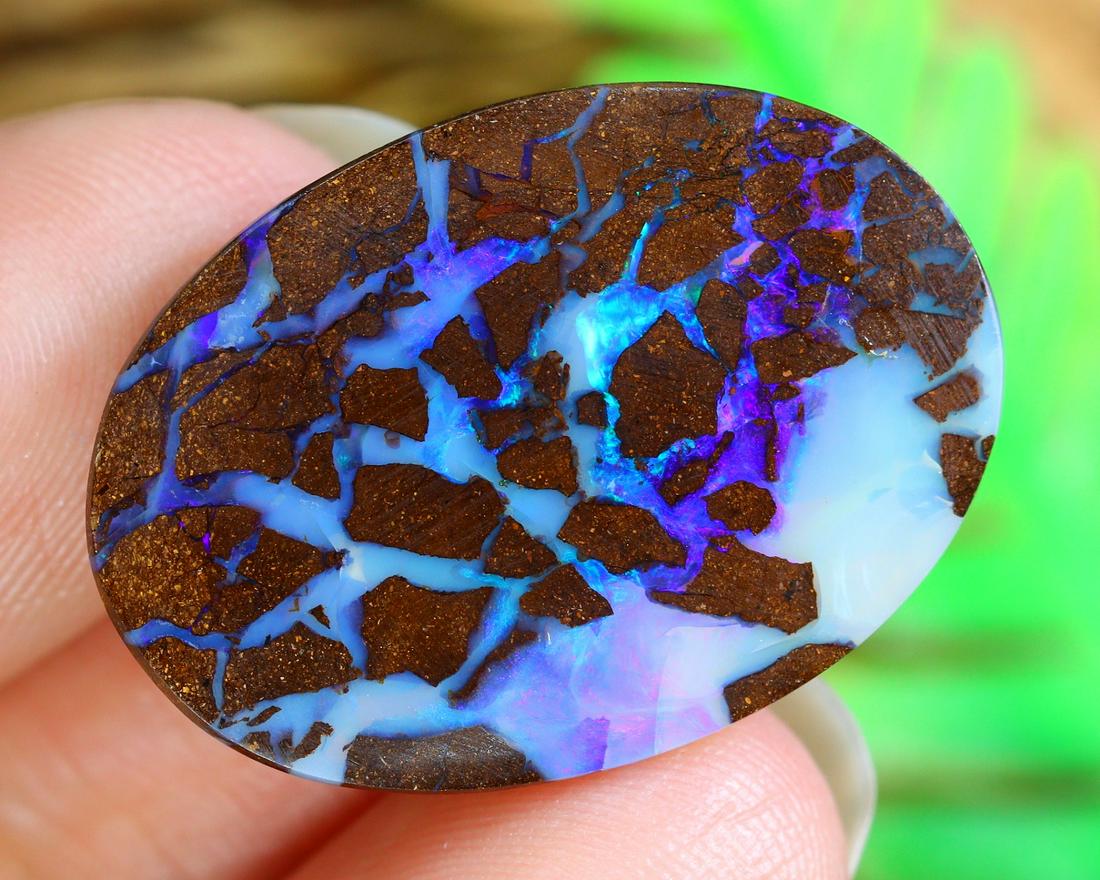 Australian Queensland Koroit Mine Loose Boulder Solid Opal Cabochon (1 of 4)