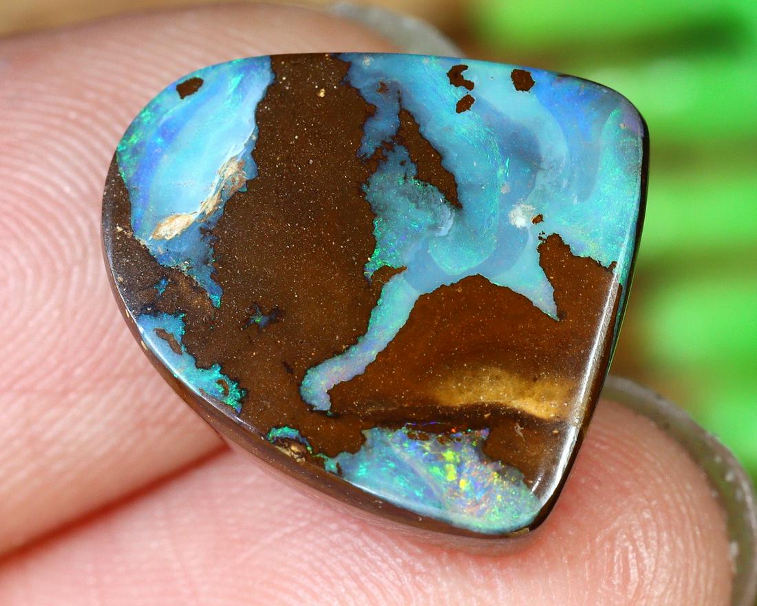 Australian Queensland Koroit Mine Loose Boulder Solid Opal Cabochon: Australian Queensland Koroit Mine Loose Boulder Solid Opal Cabochon Opal Condition: Polished Solid Opal Origin: Koroit / Yowah Opal Mine Purpose: Ready to set in jewelry or keep for investment Purity: