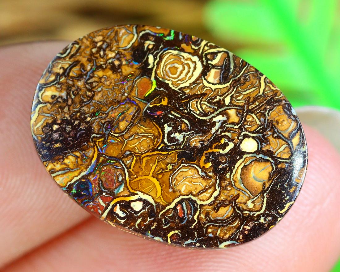 Australian Queensland Koroit Mine Loose Boulder Solid Opal Cabochon (1 of 3)