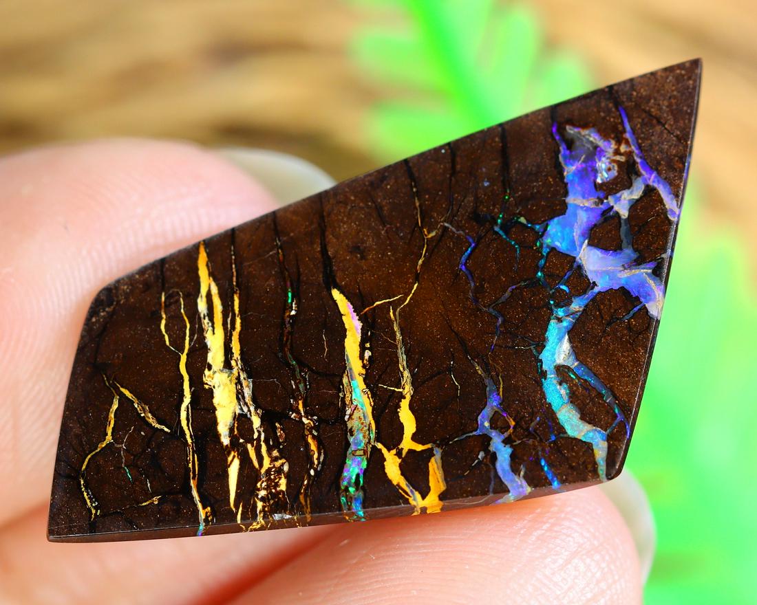 Australian Queensland Koroit Mine Loose Boulder Solid Opal Cabochon (1 of 4)