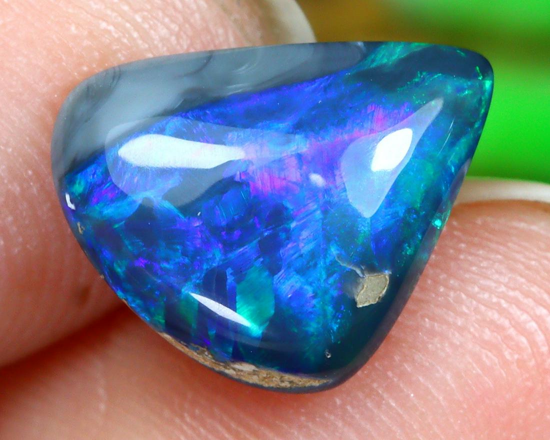 Australian New South Wales Lightning Ridge Mine Loose Solid Dark Opal Black Opal Cabochon: Australian New South Wales Lightning Ridge Mine Loose Solid Dark Opal Black Opal Cabochon Opal Condition: Polished Solid Opal Origin: Lightning Ridge Mine Purpose: Ready to set in jewelry or keep for 