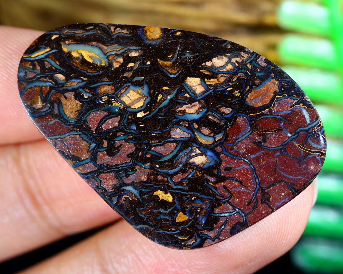 Australian Queensland Koroit Mine Loose Boulder Solid Opal Cabochon (1 of 4)