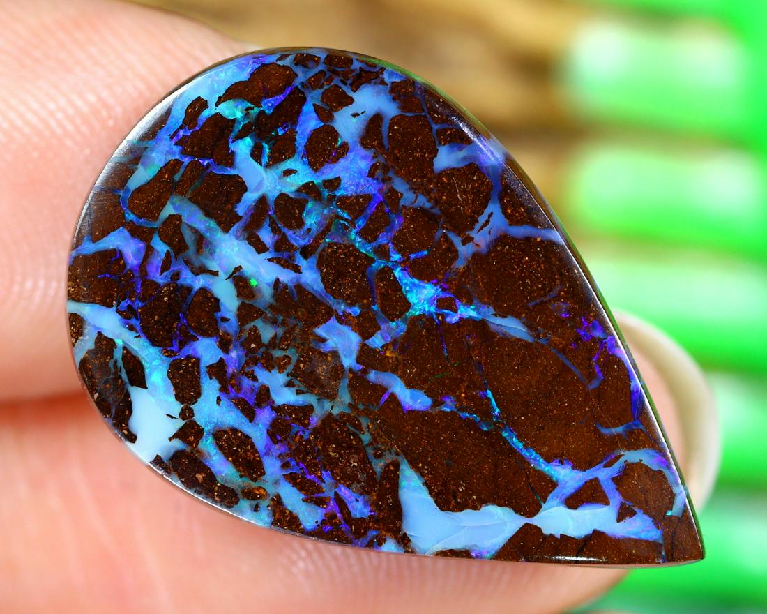 Australian Queensland Koroit Mine Loose Boulder Solid Opal Cabochon: Australian Queensland Koroit Mine Loose Boulder Solid Opal Cabochon Opal Condition: Polished Solid Opal Origin: Koroit / Yowah Opal Mine Purpose: Ready to set in jewelry or keep for investment Purity: