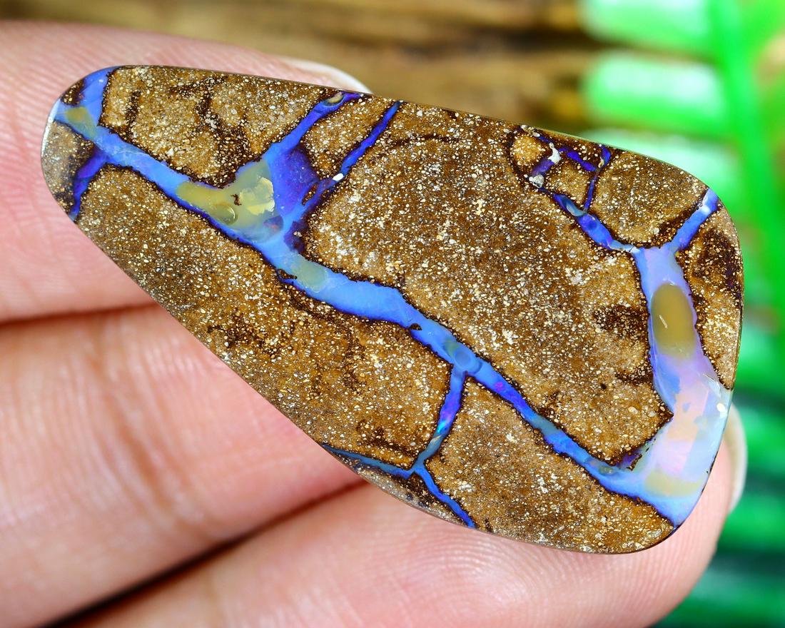 Australian Queensland Koroit Mine Loose Boulder Solid Opal Cabochon (1 of 4)