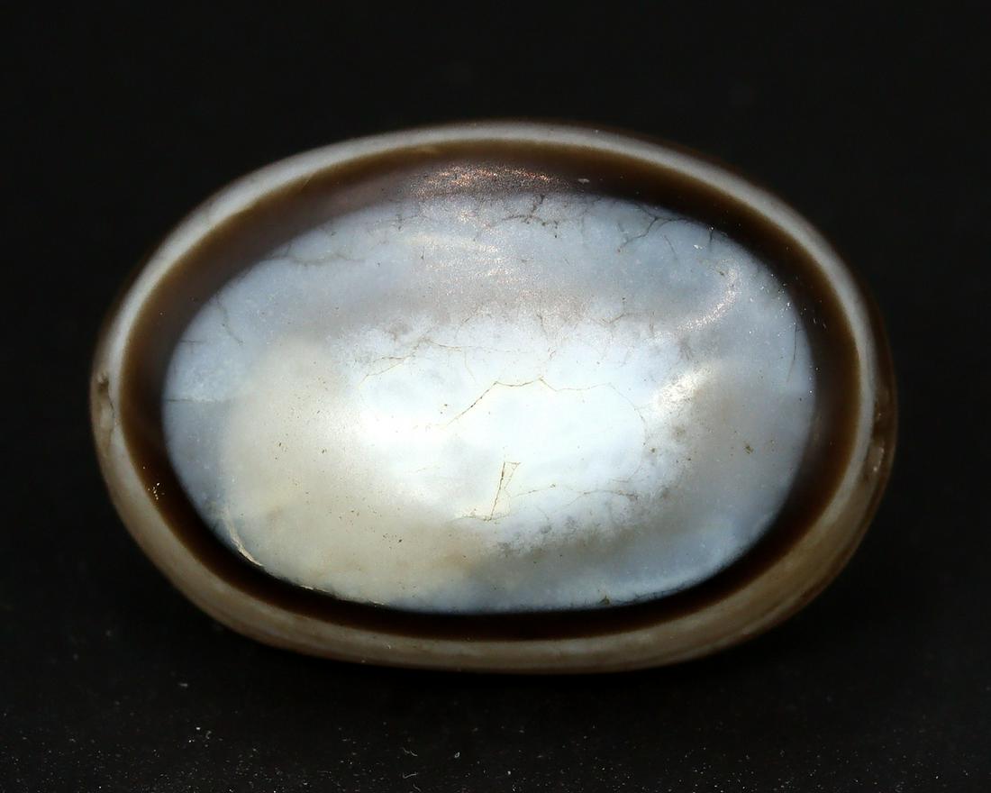 Old Himalayan Original Antique Tibetan Luk Mik Goat Eye dZi Bead (1 of 7)