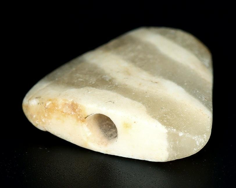 Ancient Late Indus Valley Bead Flattened Agate Bead 1000-900 BC (1 of 4)