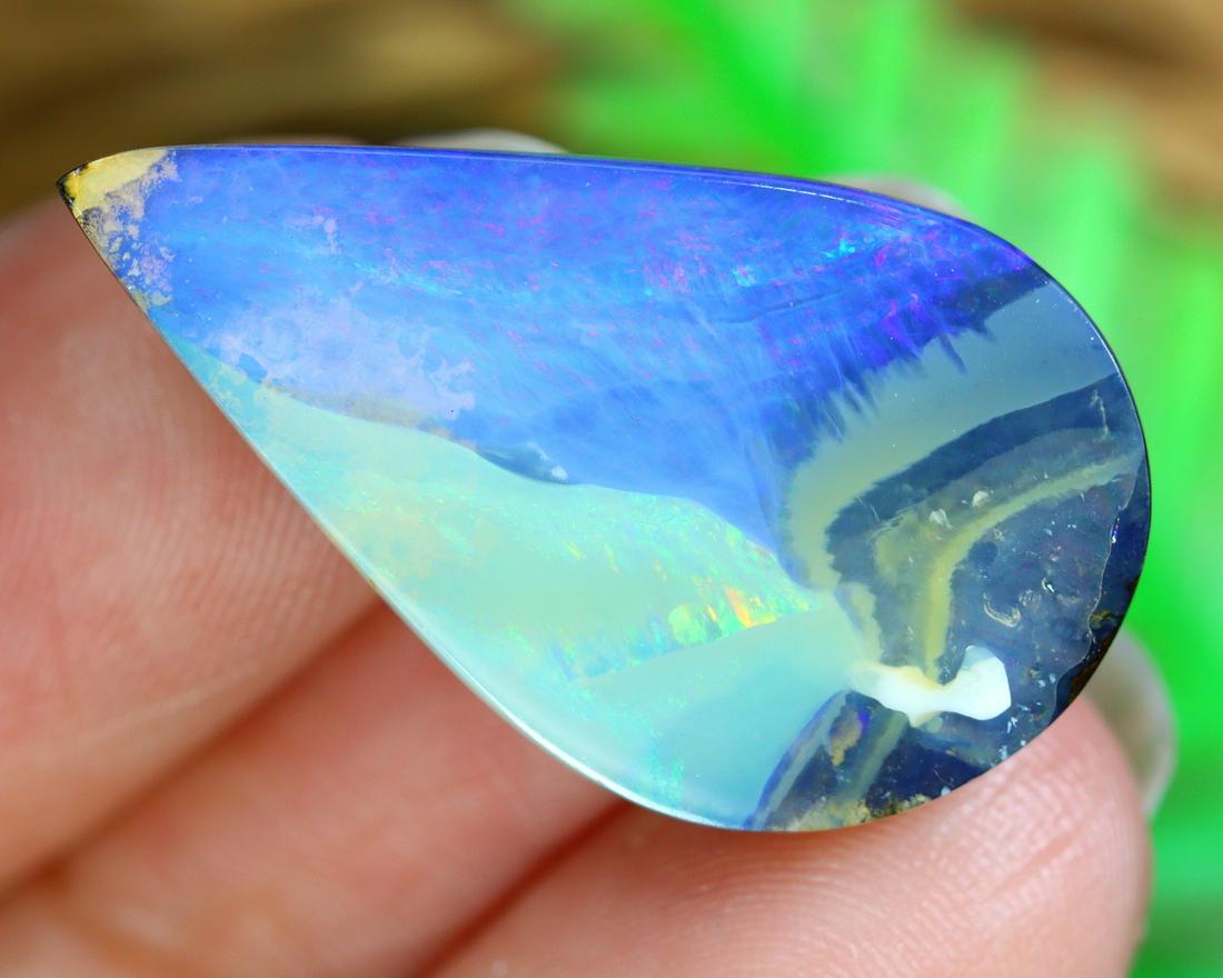 Australian Queensland Koroit Mine Loose Boulder Solid Opal Cabochon (1 of 3)
