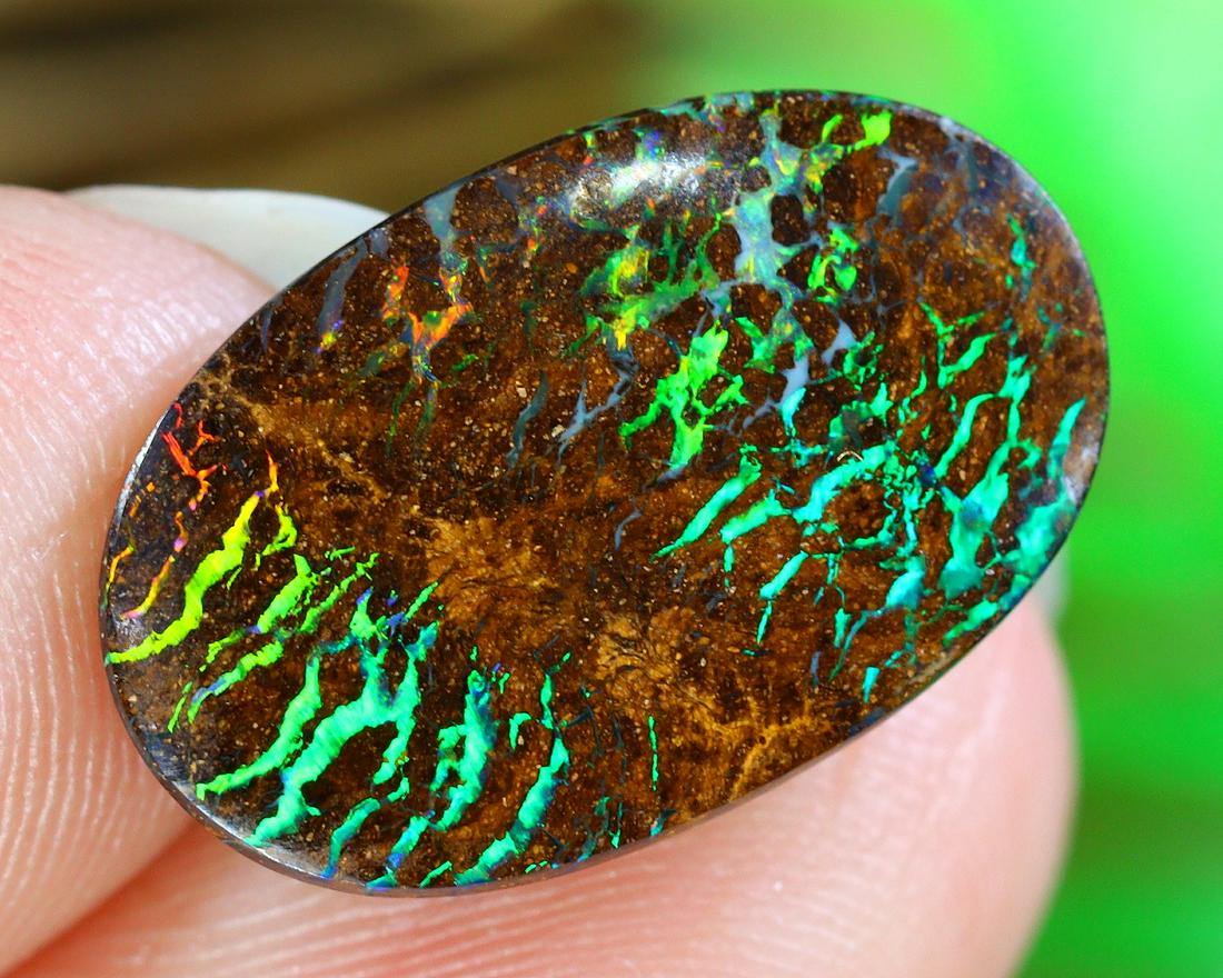 Australian Queensland Koroit Mine Loose Boulder Solid Opal Cabochon: Highlight: Timed Auction, NO COMPETING BID, NO HIDDEN RESERVED PRICE, all auction lots starting at only $19 for all SOLID Australian Opals and rough parcel which is few hundreds dollar worth in the ac