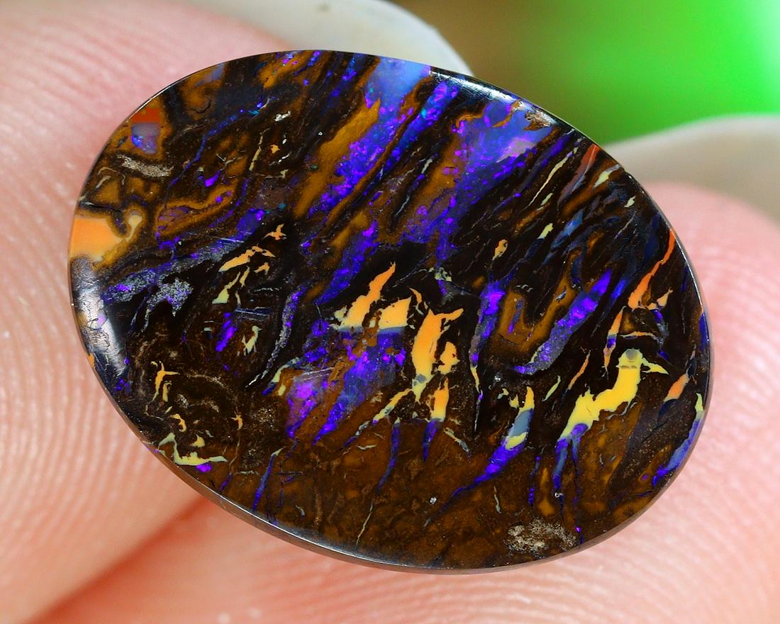 Australian Queensland Koroit Mine Loose Boulder Solid Opal Cabochon: Highlight: Timed Auction, NO COMPETING BID, NO HIDDEN RESERVED PRICE, all auction lots starting at only $19 for all SOLID Australian Opals and rough parcel which is few hundreds dollar worth in the ac