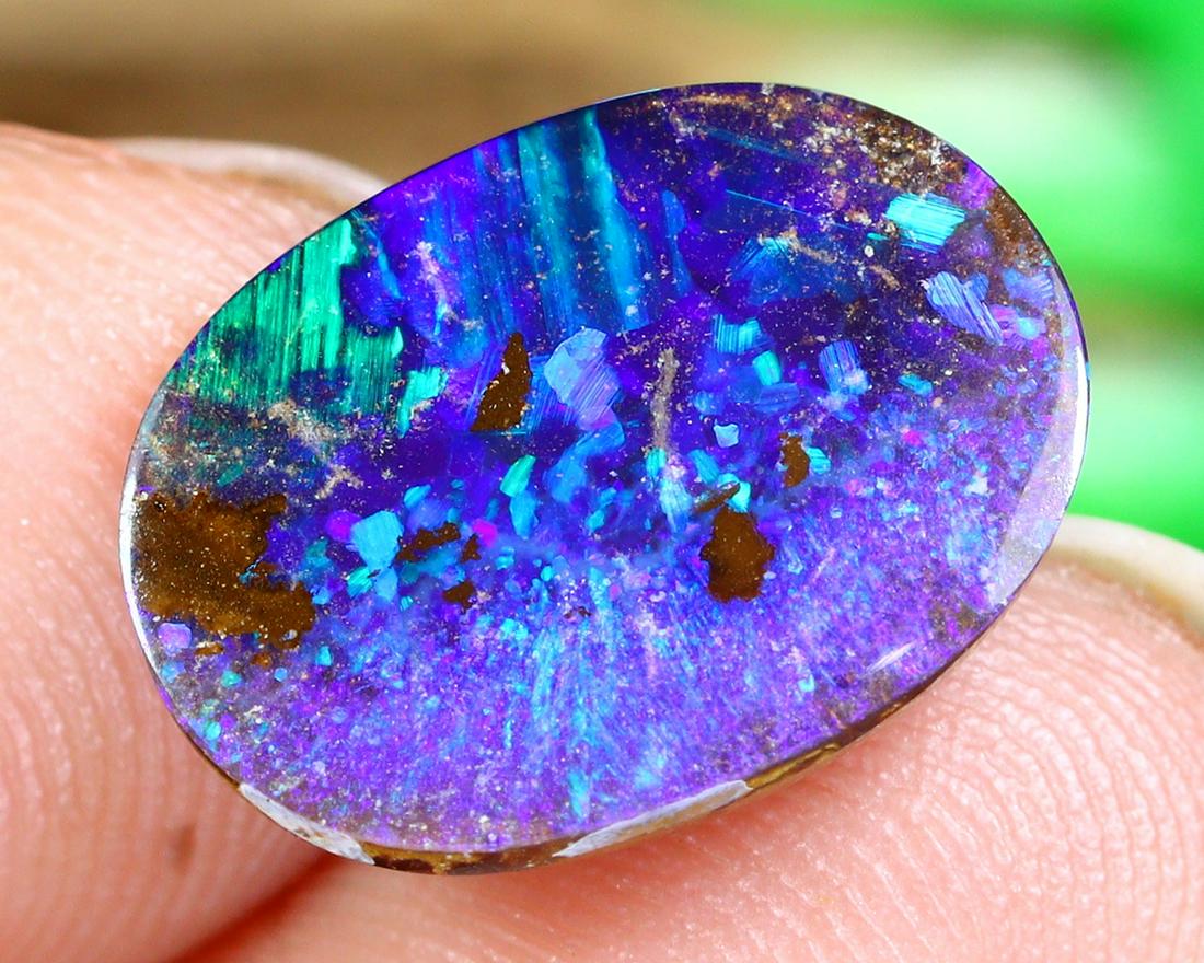 Australian Queensland Koroit Mine Loose Boulder Solid Opal Cabochon (1 of 4)