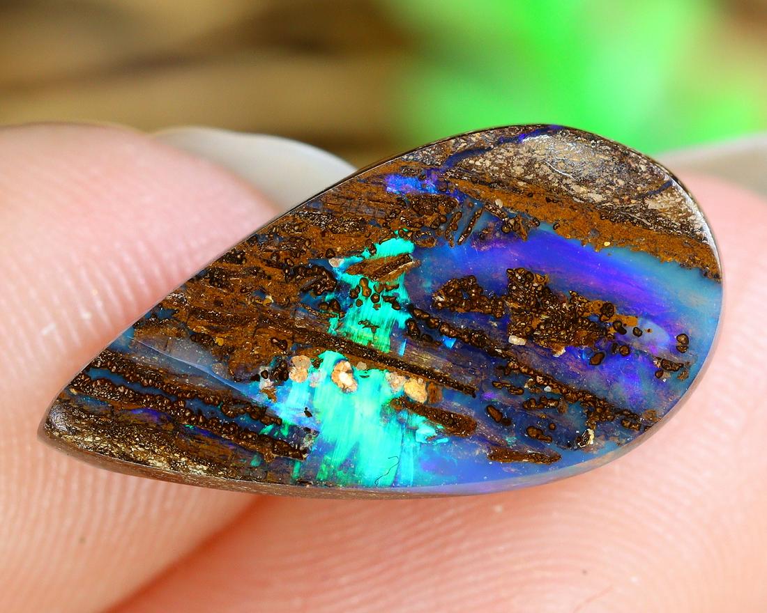 Australian Queensland Koroit Mine Loose Boulder Solid Opal Cabochon (1 of 3)
