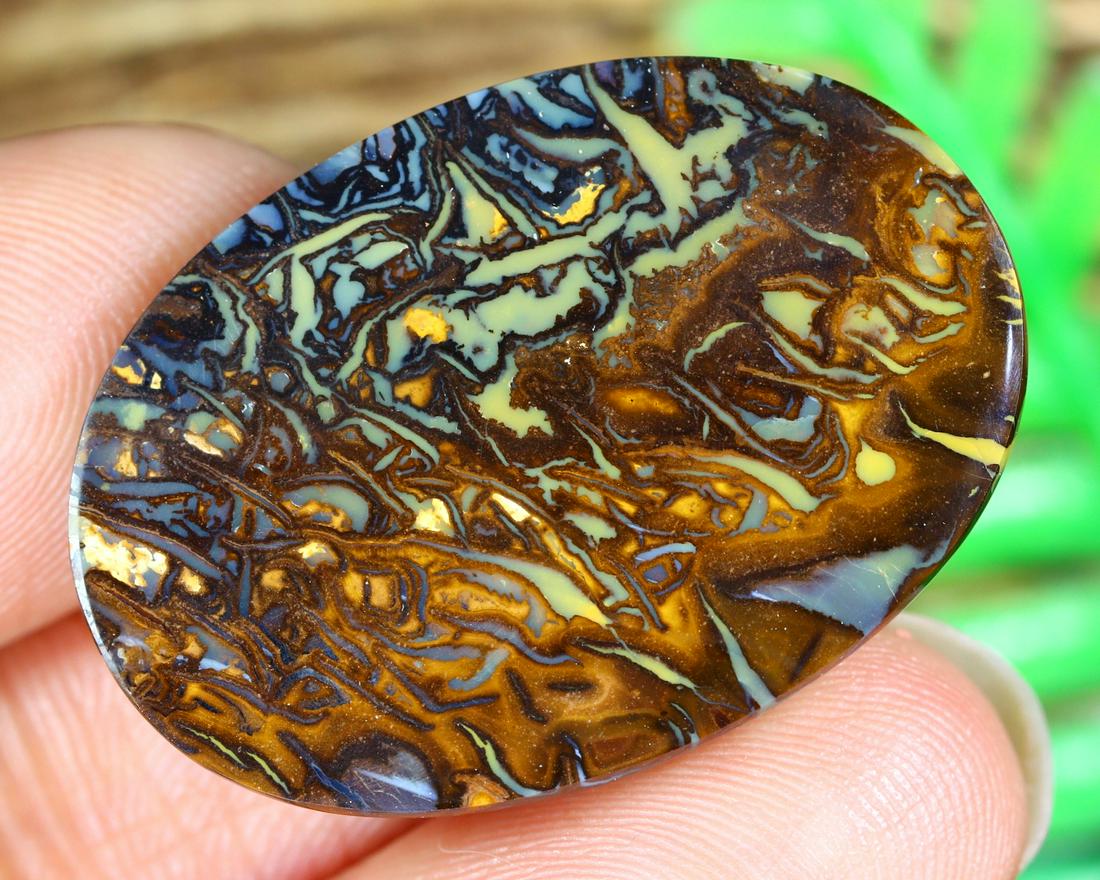 Australian Queensland Koroit Mine Loose Boulder Solid Opal Cabochon (1 of 3)