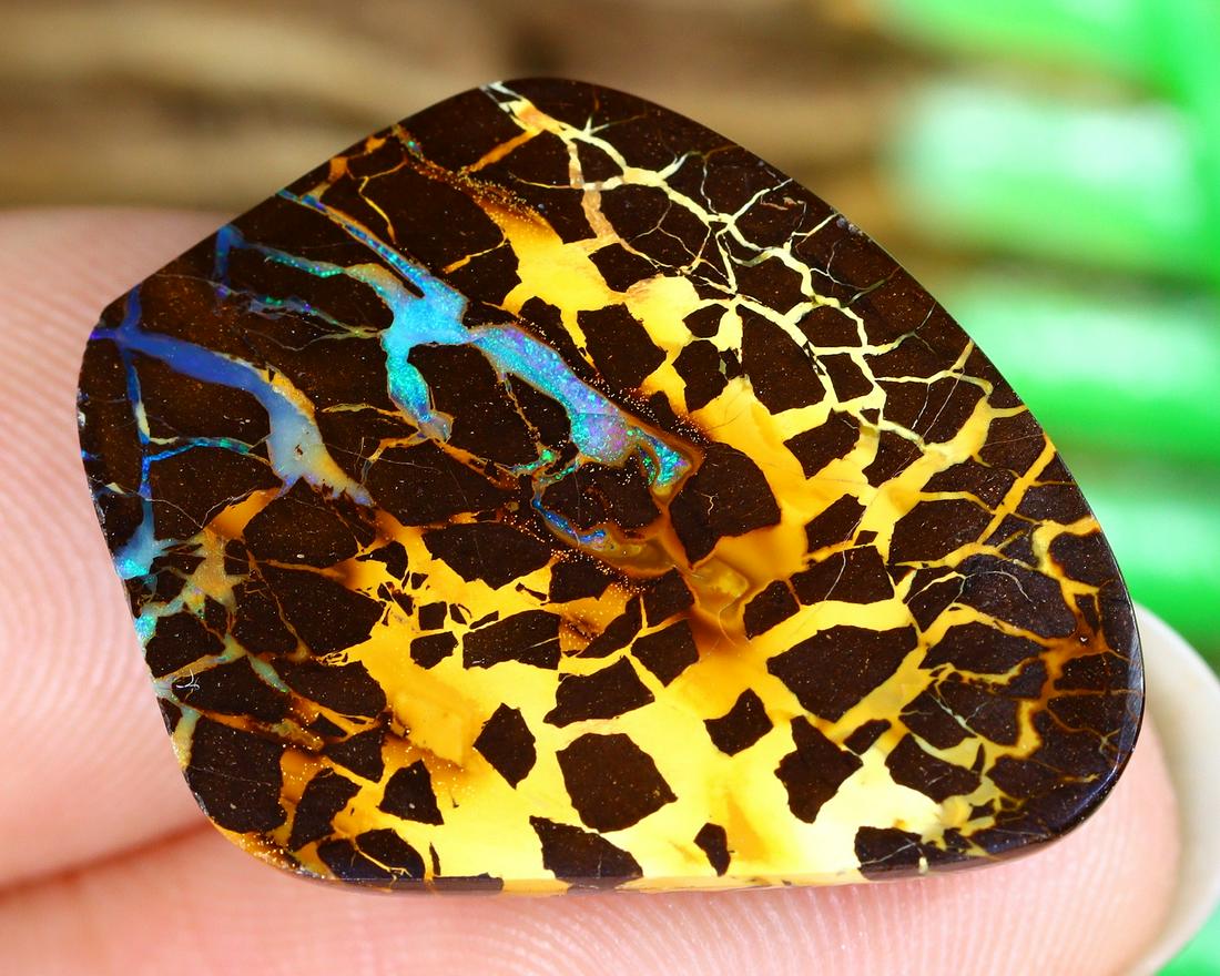 Australian Queensland Koroit Mine Loose Boulder Solid Opal Cabochon (1 of 3)