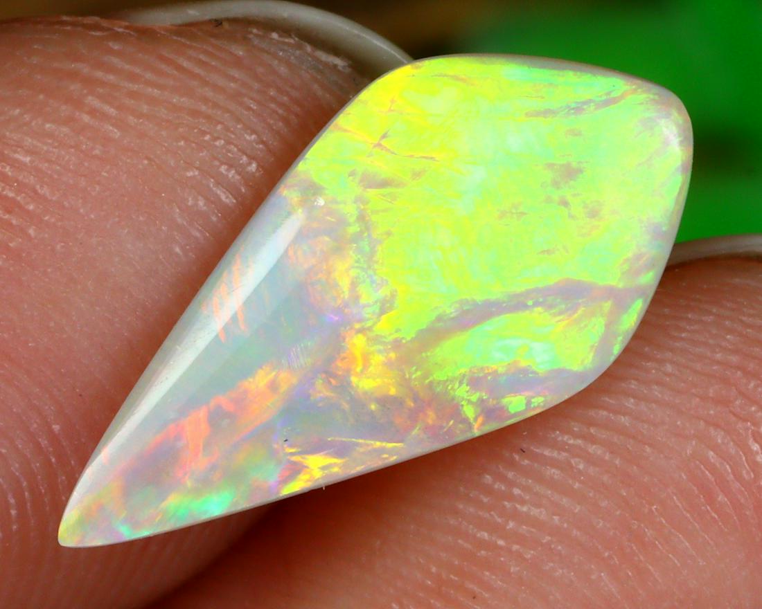 Australian Lightning Ridge Mine Loose Black Opal Dark Solid Opal Cabochon (1 of 4)