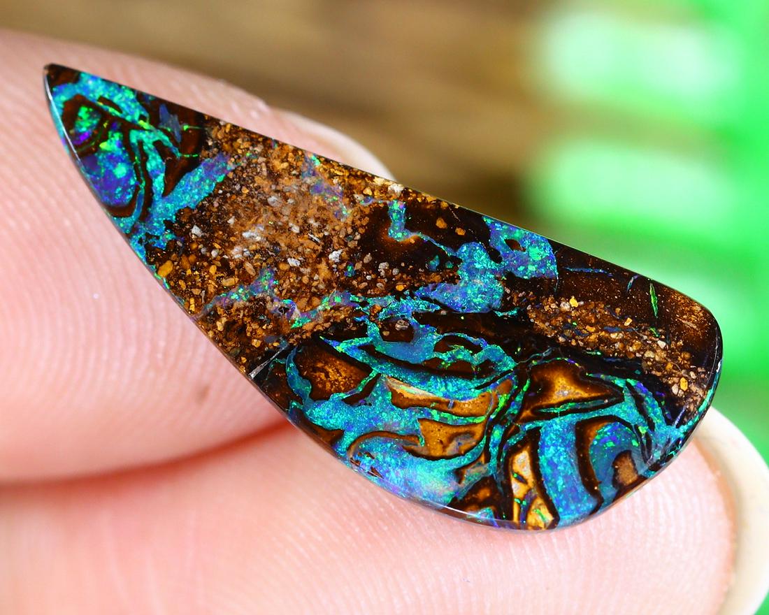 Australian Queensland Koroit Mine Loose Boulder Solid Opal Cabochon: Highlight: Timed Auction, NO COMPETING BID, NO HIDDEN RESERVED PRICE, all auction lots starting at only $19 for all SOLID Australian Opals and rough parcel which is few hundreds dollar worth in the ac