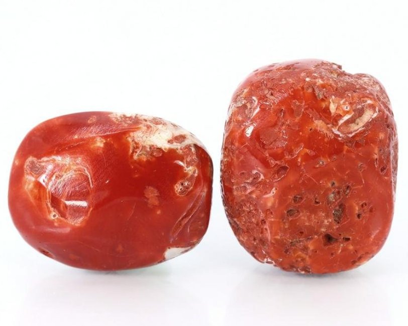Two Vintage Himalayan Tibetan Red Mediterranean Coral Beads: Dimension: 20.4x17.2x11.4mm New - Produced within the last 20 years Vintage - Over 20 years of age but less than 100 years of age Antique - Over 100 years of age but less than 500 years of age Ancient