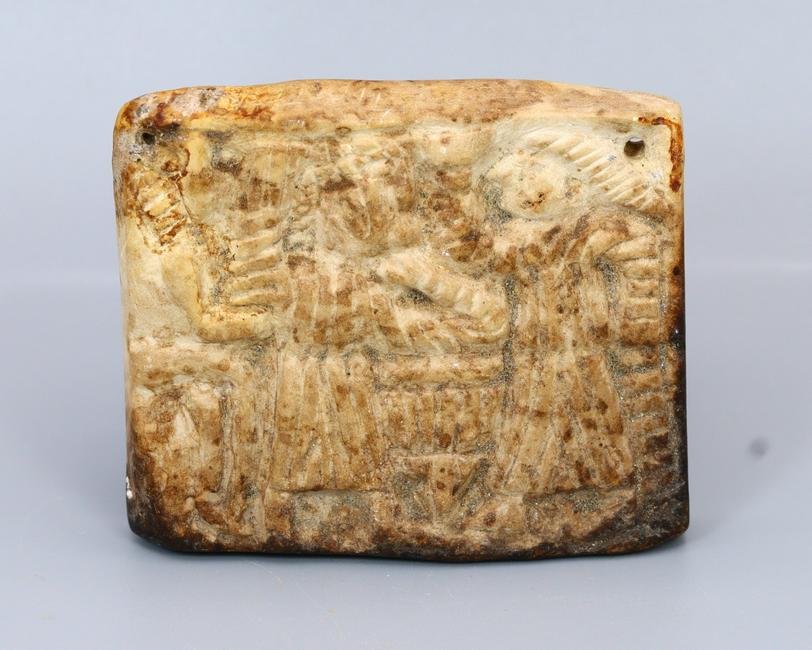 An Ancient Mesopotamian Historical Big Steatite Stamp Seal Tablet Collection (1 of 7)