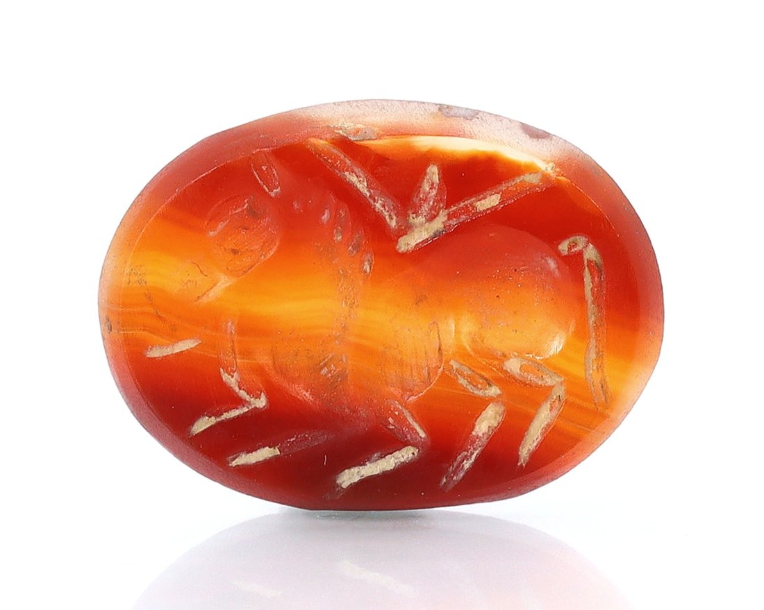 An Ancient Mesopotamian Historical Carnelian Stamp Seal Bead Collection: Dimension: 22x16mm New - Produced within the last 20 years Vintage - Over 20 years of age but less than 100 years of age Antique - Over 100 years of age but less than 500 years of age Ancient - Over 5