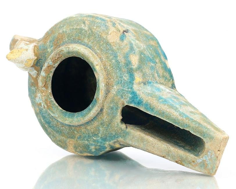 11th Century Islamic Seljuk Glazed Oil Lamp Antique Alibaba Oil Lamp: Dimension: 5 33/64 inches Thousand Planet Auction House Season 2 Asian Treasure Hunt Auction, auction including Abstract Oil Painting, Sculptures & Carvings, Statues & Statuettes, Bust Carving, Signet