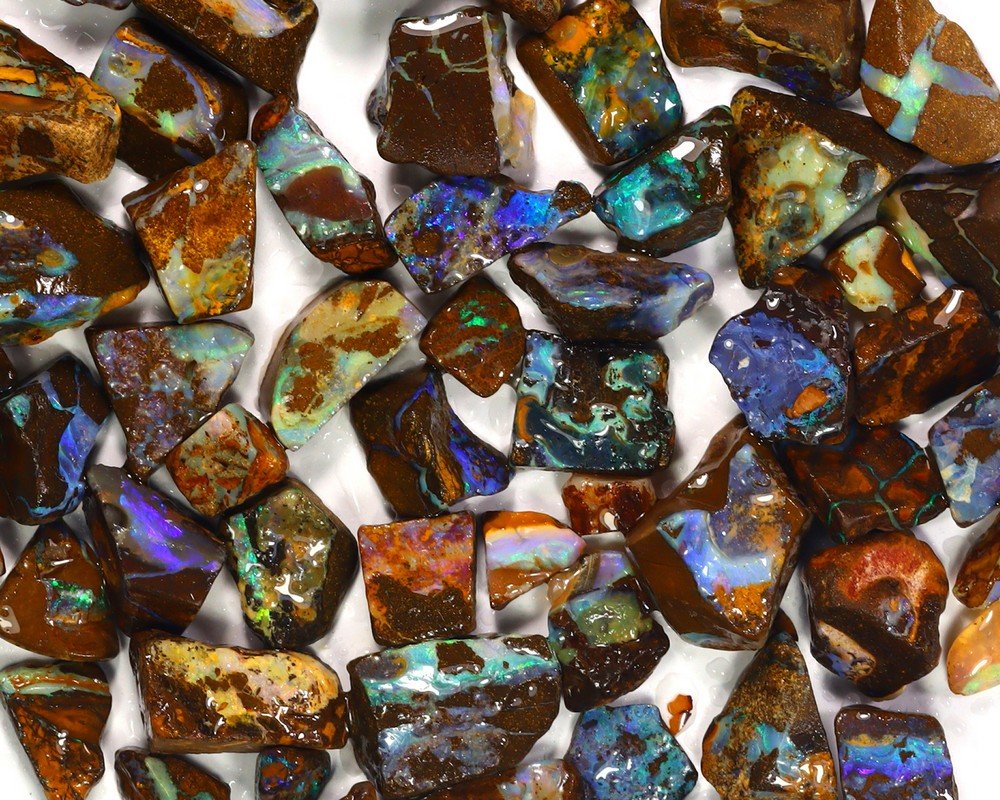 1220Ct Group of Australian Winton Mine Boulder Opal Rough: Dimension: 24x20x20mm Thousand Planet Auction House Season 2 Asian Treasure Hunt Auction, auction including Abstract Oil Painting, Sculptures & Carvings, Statues & Statuettes, Bust Carving, Signet Rin