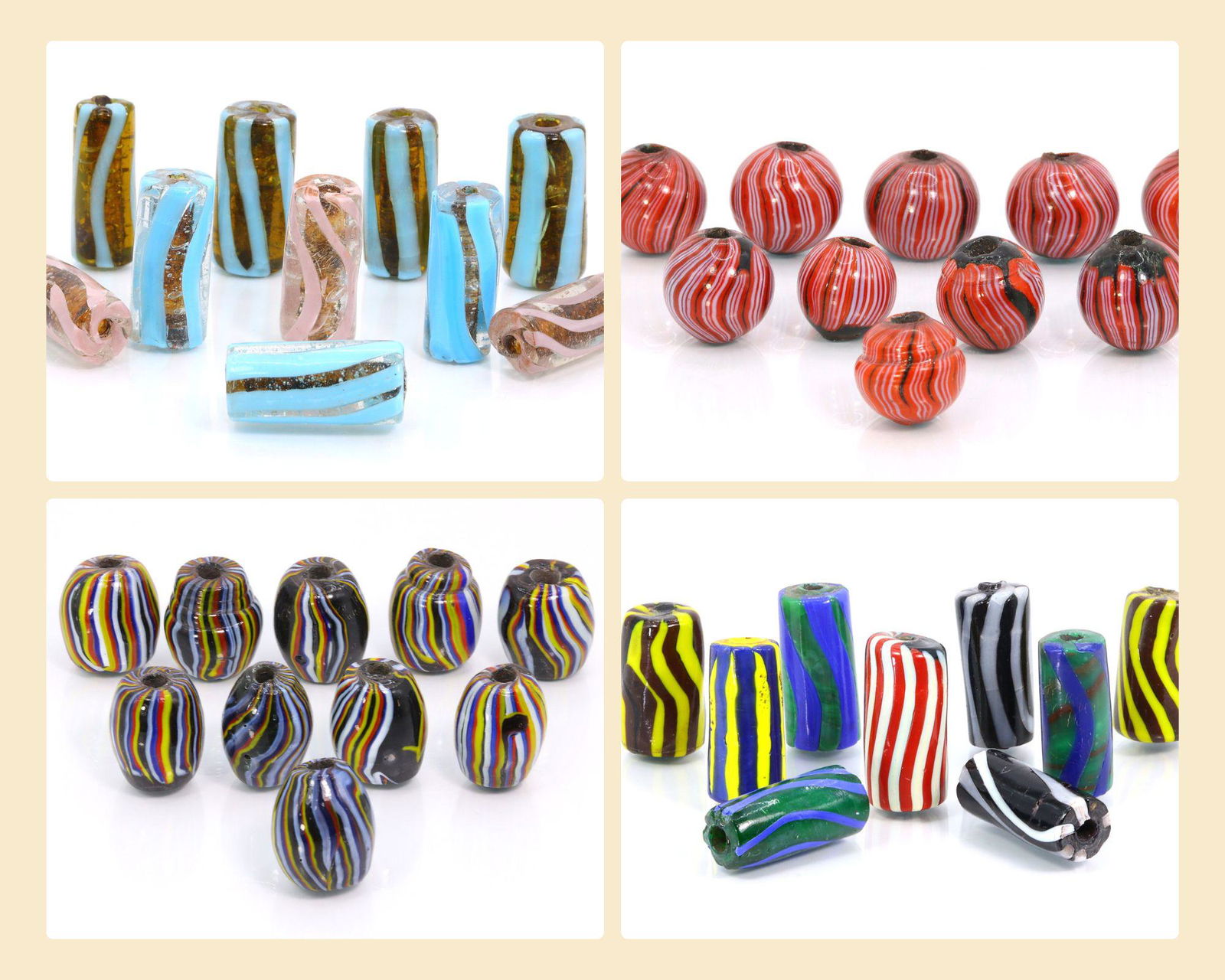 Four Lots of Assorted Murano Millefiori Glass Paperweights Venetian Art Glass: Dimension: 35x14mm (Biggest Size) Thousand Planet Auction House Season 2 Asian Treasure Hunt Auction, auction including Abstract Oil Painting, Sculptures & Carvings, Statues & Statuettes, Bust Carving