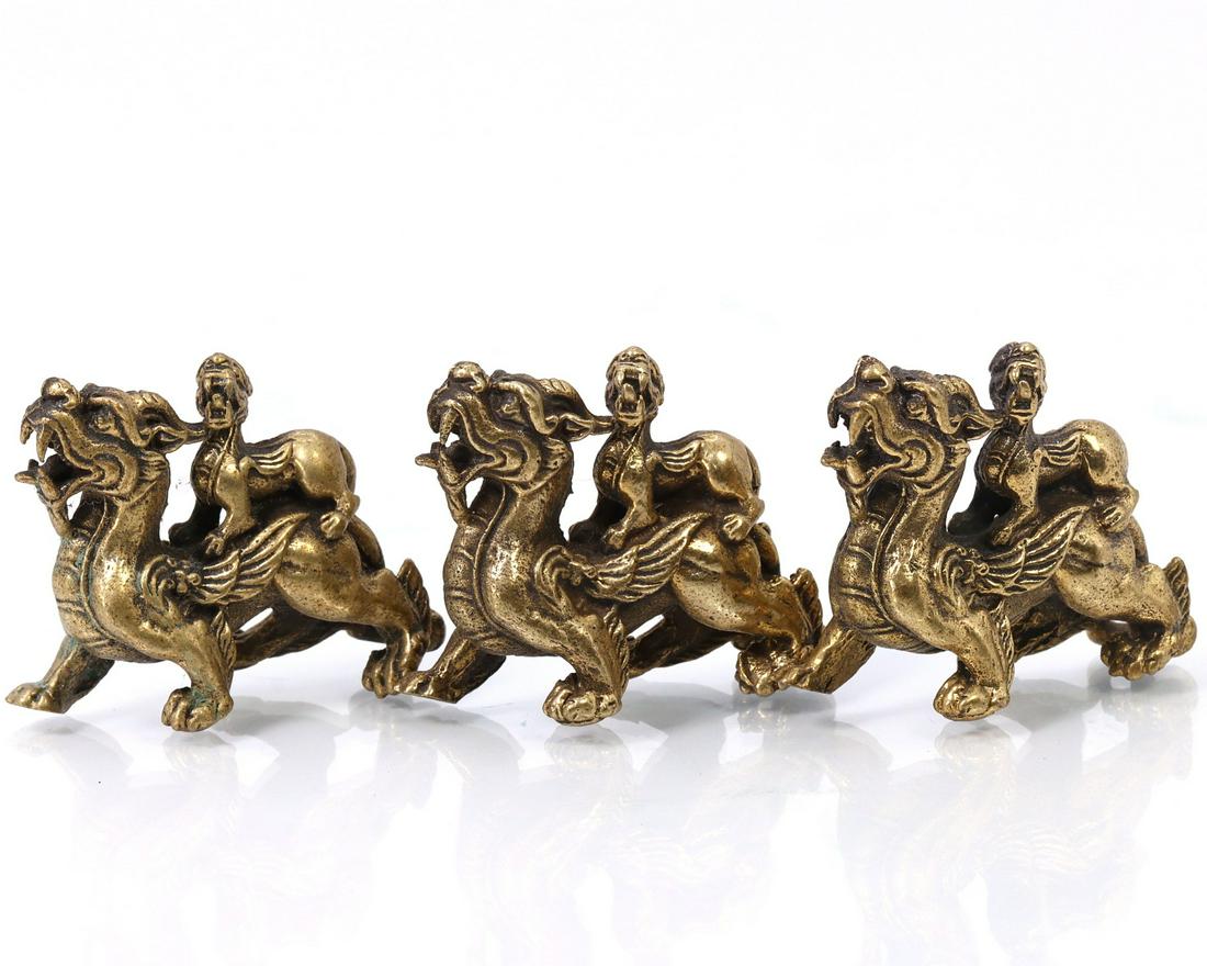 Three Indo-China Asian Chinese Feng Shui Sculpture Decorative Objects: Length: 1 3/16 inches Thousand Planet Auction House Season 2 Asian Treasure Hunt Auction, auction including Abstract Oil Painting, Sculptures & Carvings, Statues & Statuettes, Bust Carving, Signet Rin