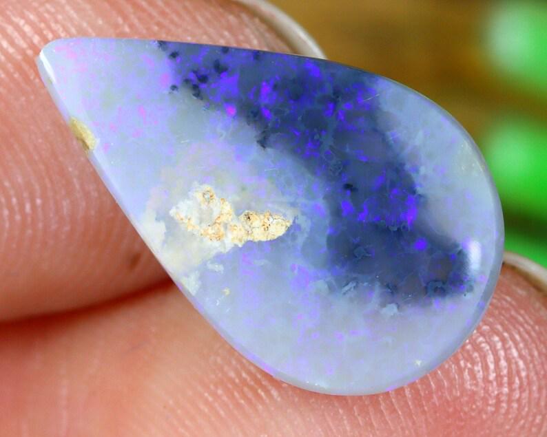 Australian Lightning Ridge Mine Loose Black Opal Dark Solid Opal Cabochon: Dimension: 15.9x9.9x4mm Thousand Planet Auction House Season 2 Asian Treasure Hunt Auction, auction including Abstract Oil Painting, Sculptures & Carvings, Statues & Statuettes, Bust Carving, Signet R