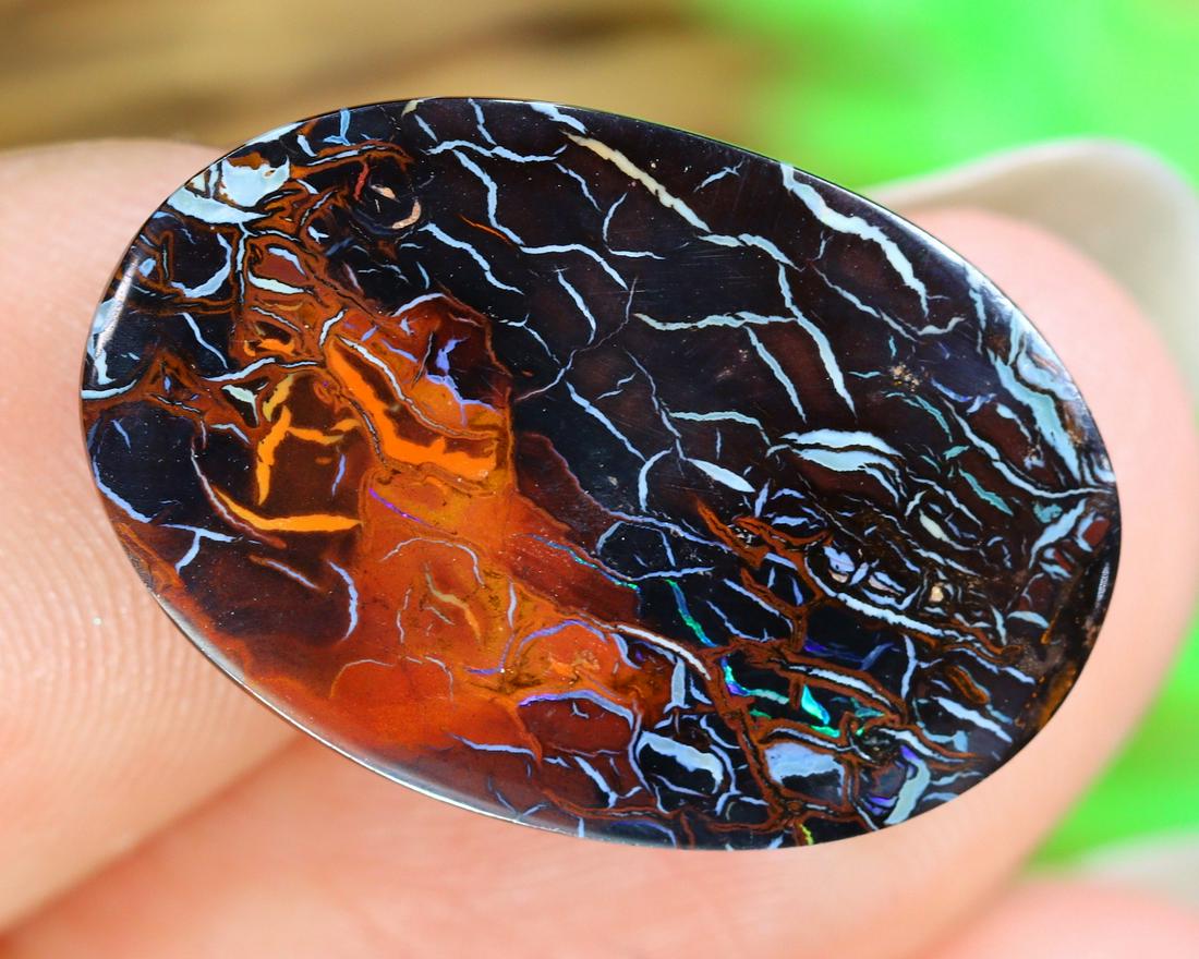 8.51Ct Natural Loose Australian Koroit Yowah Boulder Opal Cabochon (1 of 3)