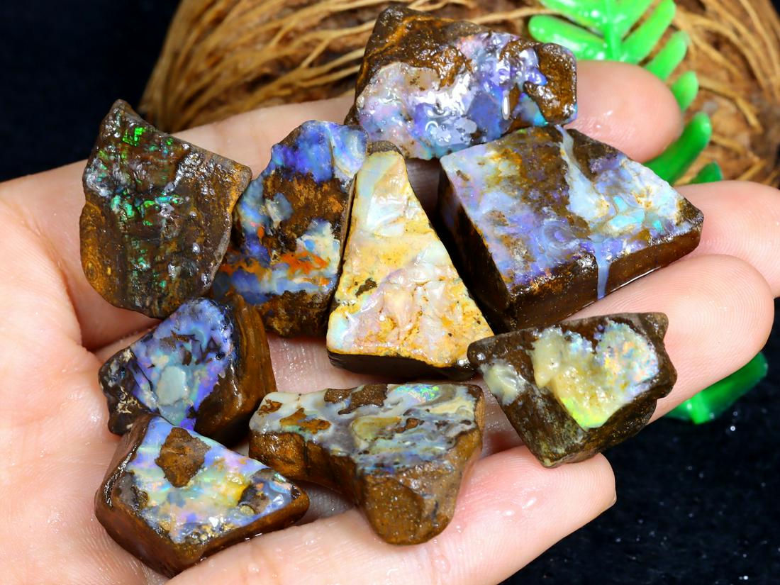 204.5Ct Natural Australian Koroit Yowah Boulder Opal Rough Specimens (1 of 2)