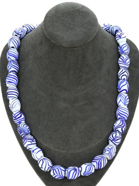 193Gram Murano Millefiori Glass Paperweights Venetian Art Glass Beads Necklace (1 of 2)